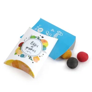 3 billes à graines dans berlingot en carton – BERLINGOT BILLES