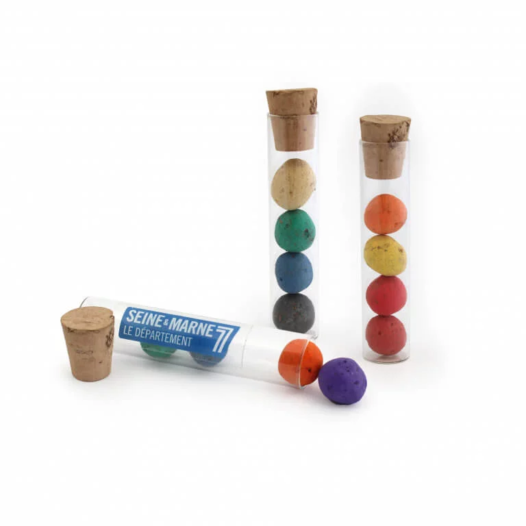 4 billes de graines dans tube en verre – BILLEVERT – Image 2