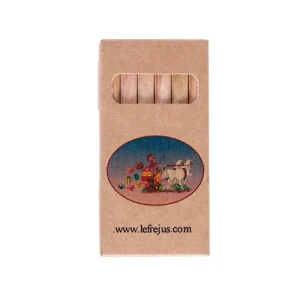 6 crayons de couleur en bois certifié – SIXCOLOR