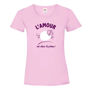 T-shirt L'AMOUR EST DANS LE PRÉ