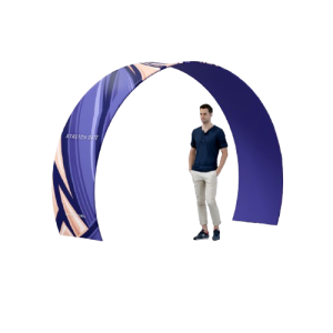 Arche double en aluminium et toile polyester recyclé – 210g – anti-feu B1 – STRETCHGATE