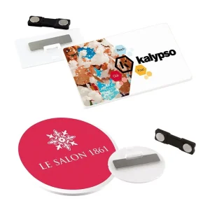 Badge avec aimant en plastique ABS