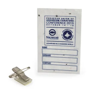 Badge biodégradable avec graines – BIOBADGE