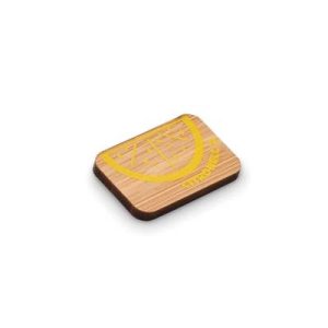 Badge rectangle en bambou – MBDG13B