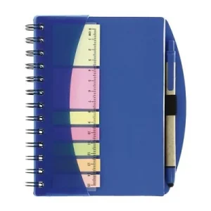 Bloc A6 + notes + règle + stylo en carton recyclé – Spirale – ARCADE