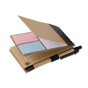 Bloc A7 + notes + stylo en carton recyclé – Spirale – SENS