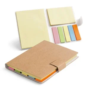 Bloc-notes de feuilles repositionnables en carton naturel – BOOKY
