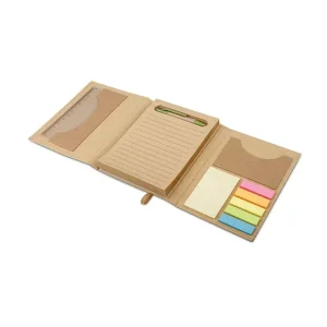 Bloc-notes de feuilles repositionnables en carton naturel – COMPLETO