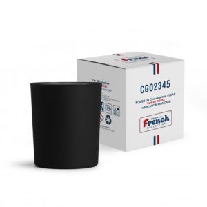 Bougie cire végétale dans verre de couleur – 200g – VEGEFEU
