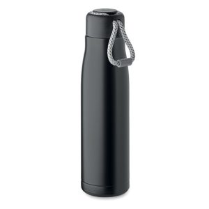 Bouteille double paroi en inox recyclé avec poignée corde – 500ml – CORDLE