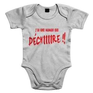 Body bébé MAMAN QUI DÉCHIRE