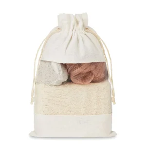 Ensemble de bain dans sac en jute – CUIDA SET