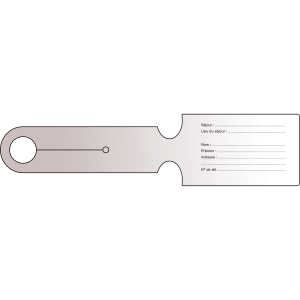 Étiquette pour bagages en papier indéchirable – 240g