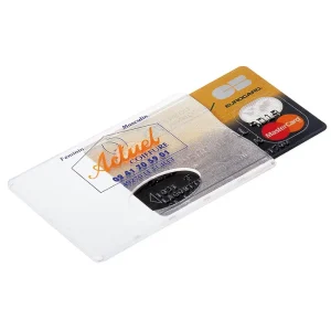 Etui rigide avec fenêtre pour carte de crédit en plastique polystyrène