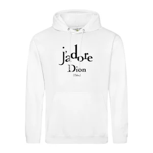 Sweat capuche J'ADORE DION