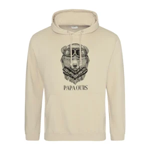 Sweat capuche PAPA OURS