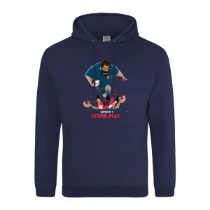 Sweat capuche LEÇON N°3 (RUGBY)