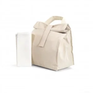 Lunch bag isotherme en coton bio – 180g – 31,5x21x13cm – BIOLUNCH