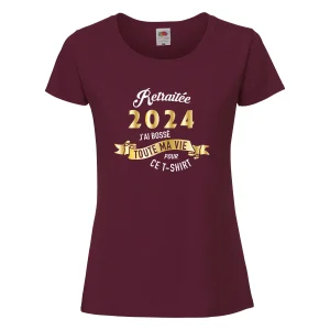 T-shirt RETRAITÉE 2024