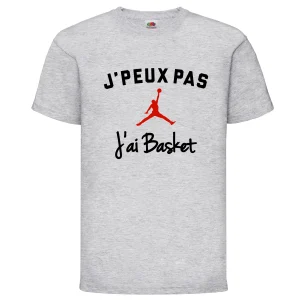 T-shirt enfant PEUX PAS J'AI BASKET