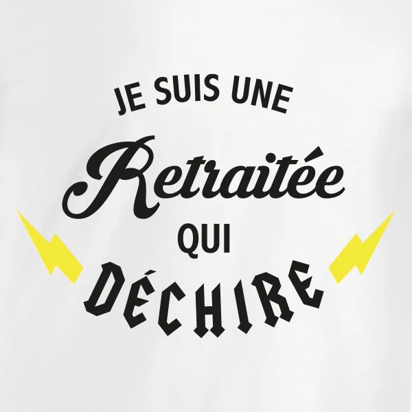 T-shirt Retraitée qui déchire – Image 2