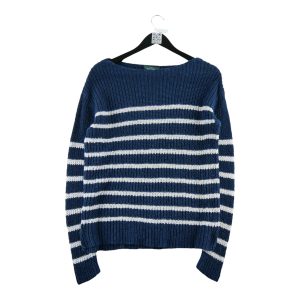 Pull Femme  en lin Marine