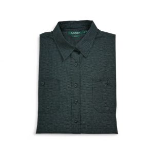 Chemise classiques Femme à pois Noir