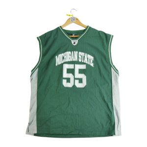 Maillot Homme NCAA Michigan State Vert