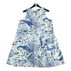 Robe Femme Crepe Paisley Bleu