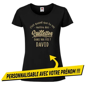 T-shirt JE VEUX DES PAILLETTES DANS MA VIE