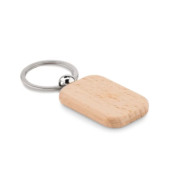 Porte-clés rectangle en bois – POTY WOOD – Image 2