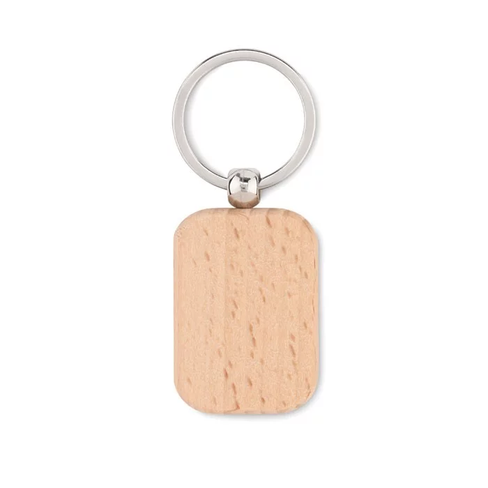 Porte-clés rectangle en bois – POTY WOOD – Image 3