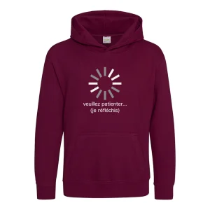 Sweat capuche Enfant VEUILLEZ PATIENTER