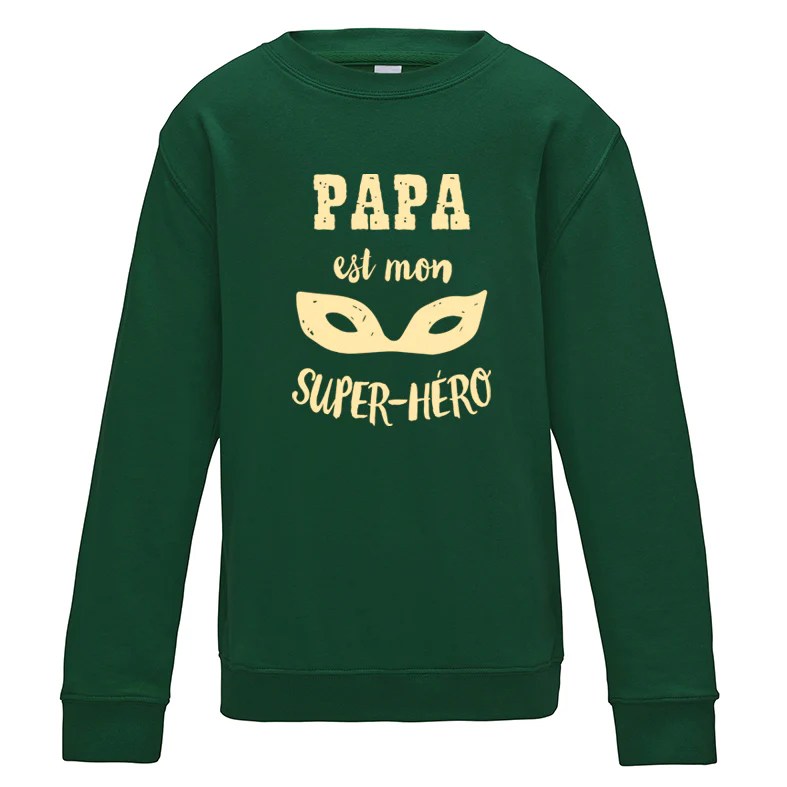 Sweat Enfant PAPA SUPER HERO – Image 4