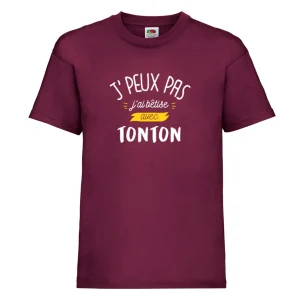 T-shirt enfant BÊTISE AVEC TONTON