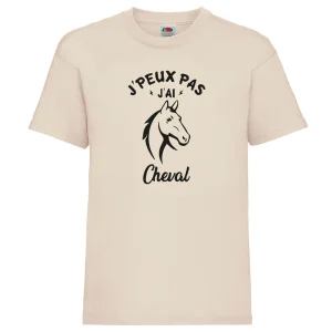 T-shirt enfant PEUX PAS J'AI CHEVAL