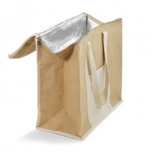 Sac cabas isotherme en jute – 40x37x20cm – ISONATUR