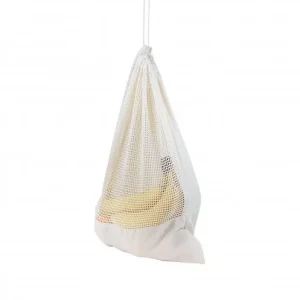 Sac pochon filet à cordon en coton bio – 140g – 30x40cm – BIOPOCH