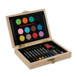 Set du jeune artiste 24 pièces dans coffret en bois – BEAU