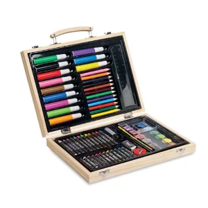 Set du jeune artiste 67 pièces dans coffret en bois – GENIO