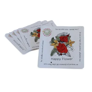 Sous-bock à planter biodégradable avec graines carré – HAPPYFLOWER