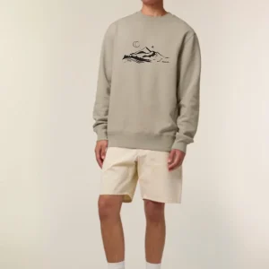 Sweat Bio Homme « Silence » greige