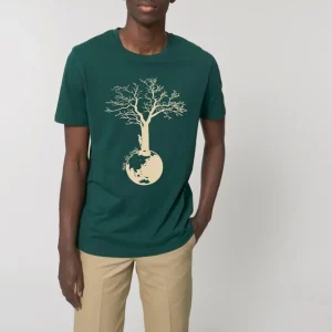 Tee-shirt Bio Homme « Save The World » sapin
