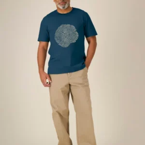 Tee-shirt Bio Homme « Evolution » denim