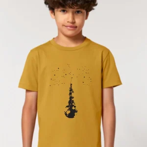 Tee-shirt Enfant Bio « Sky Totem » ocre