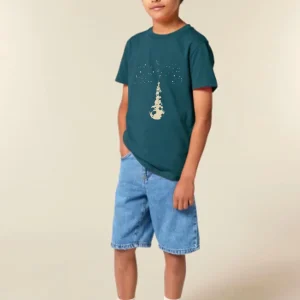 Tee-shirt Enfant Bio « Sky Totem » ardoise