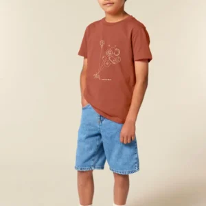 Tee-shirt Enfant Bio « Rêve » terracotta