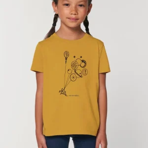 Tee-shirt Enfant Bio « Rêve » ocre