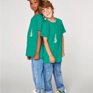 Tee-shirt Enfant Bio « Sky Totem » prairie