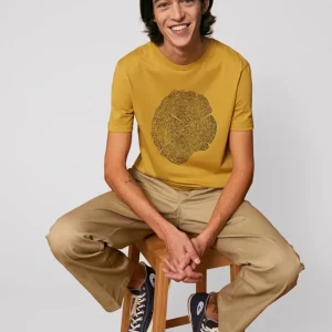 Tee-shirt Bio Homme « Evolution » ocre